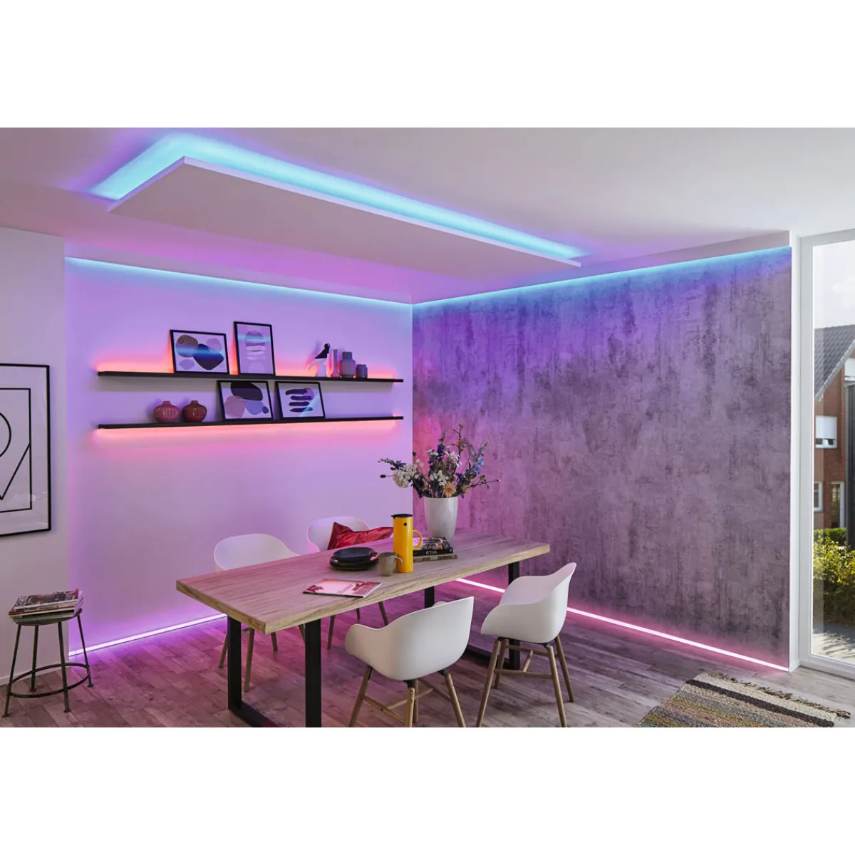 New Paulmann MaxLED 250 Stripe 5m RGBW IP20 3000K 32W24V Silber