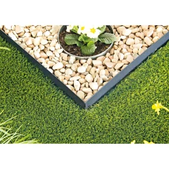 Outlet Metallrasenkante anthrazit 118 x cm