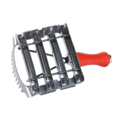 Outlet Metallstriegel mit Mähnenkamm 12,5 cm rot