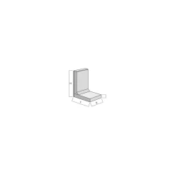Lusit Mini L-Stein 30x20x40x6 cm Anthrazit,mit Fase