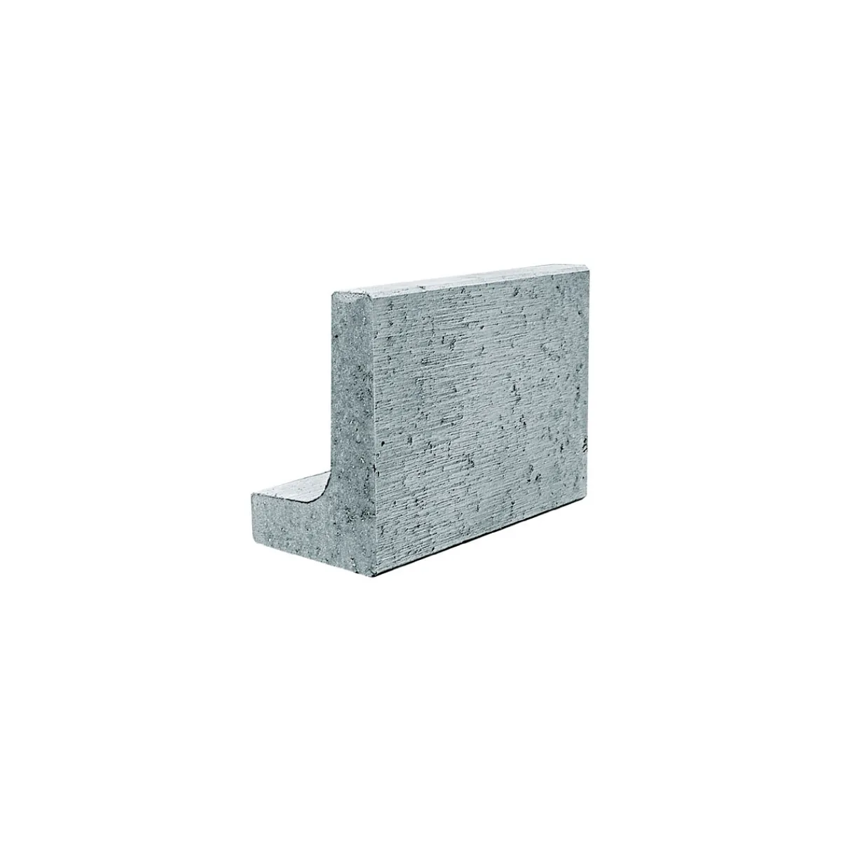 Best Lusit Mini L-Stein 30x20x40x6 cm Grau, mitFase