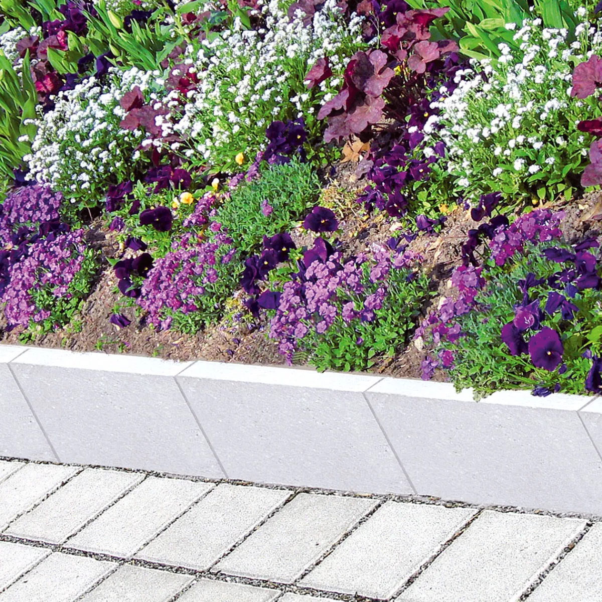 Best Lusit Mini L-Stein 30x20x40x6 cm Grau, mitFase