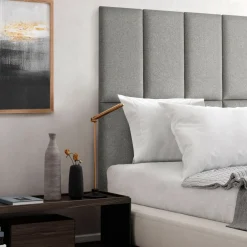 Best Mollis Polsterpaneele grau 60 x 30 cm