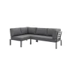 New MWH Lounge-Set Widoo, 3-teilig,Aluminium eisengrau