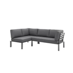 New MWH Lounge-Set Widoo, 3-teilig,Aluminium eisengrau