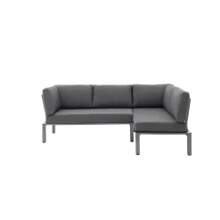 New MWH Lounge-Set Widoo, 3-teilig,Aluminium eisengrau