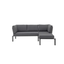 New MWH Lounge-Set Widoo, 3-teilig,Aluminium eisengrau