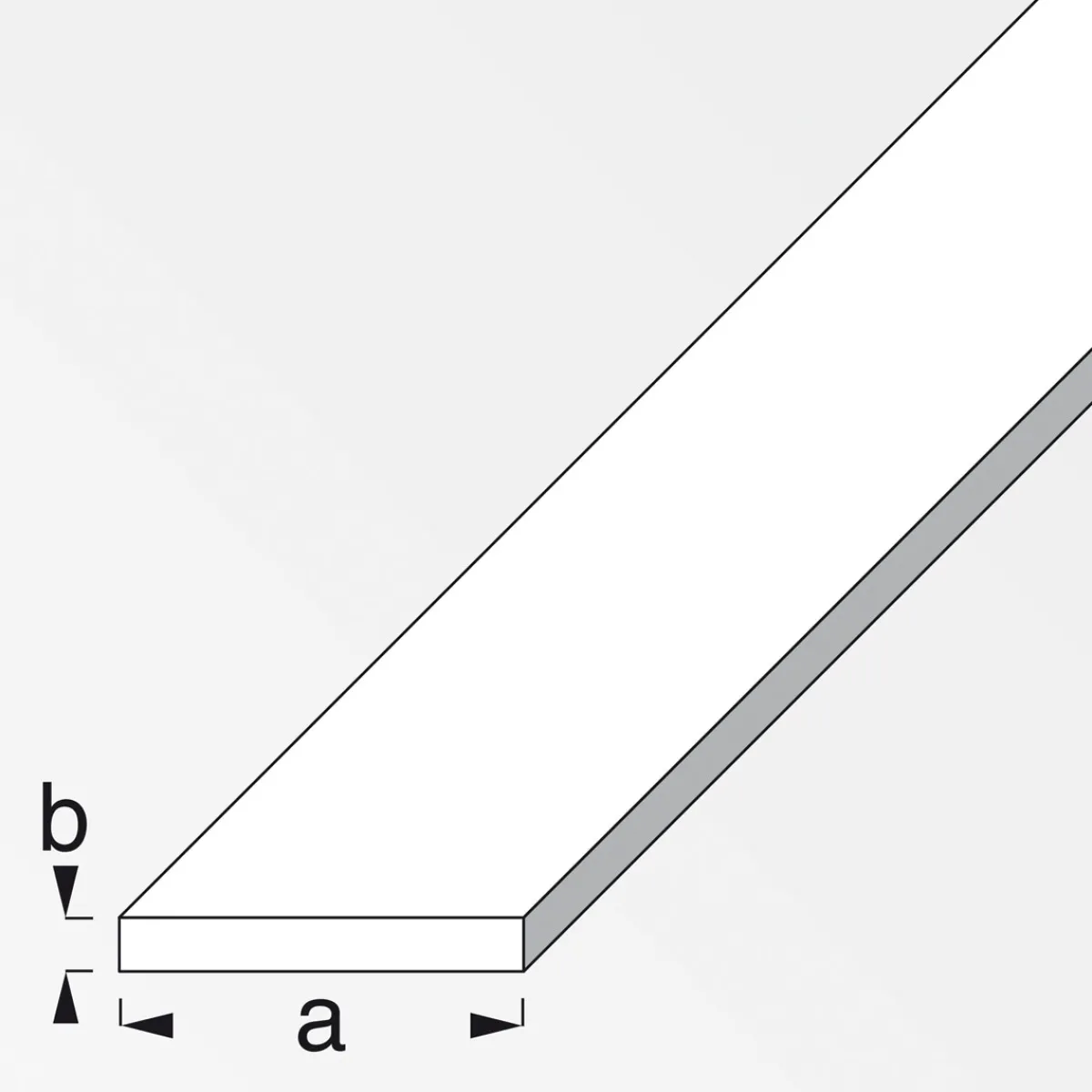 Online MyTool Flachstange 40 x 3 cm 1m silber