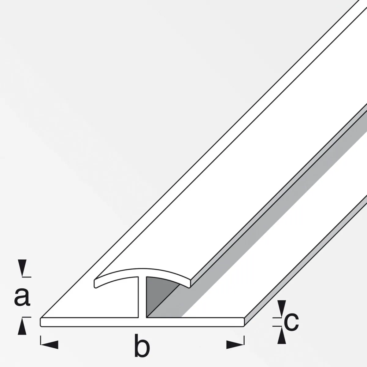 Best MyTool H-Profil 3,5 mm 1m weiß