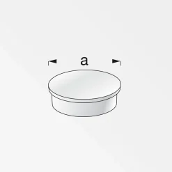 Discount MyTool Magnet 30 mm weiß 2 Stück