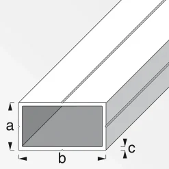 MyTool Rechteckrohr 19,5 x 35,5 mm 2,5m blank