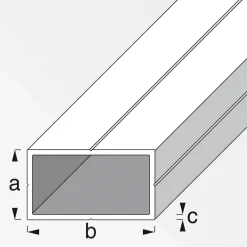 Online MyTool Rechteckrohr 11,5 x 19,5 mm 1m weiß