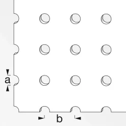 Clearance MyTool Rundlochblech 25 x 50 x 4,5 mm eloxiert