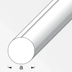 Best MyTool Rundstange 11,5 mm 1m weiß