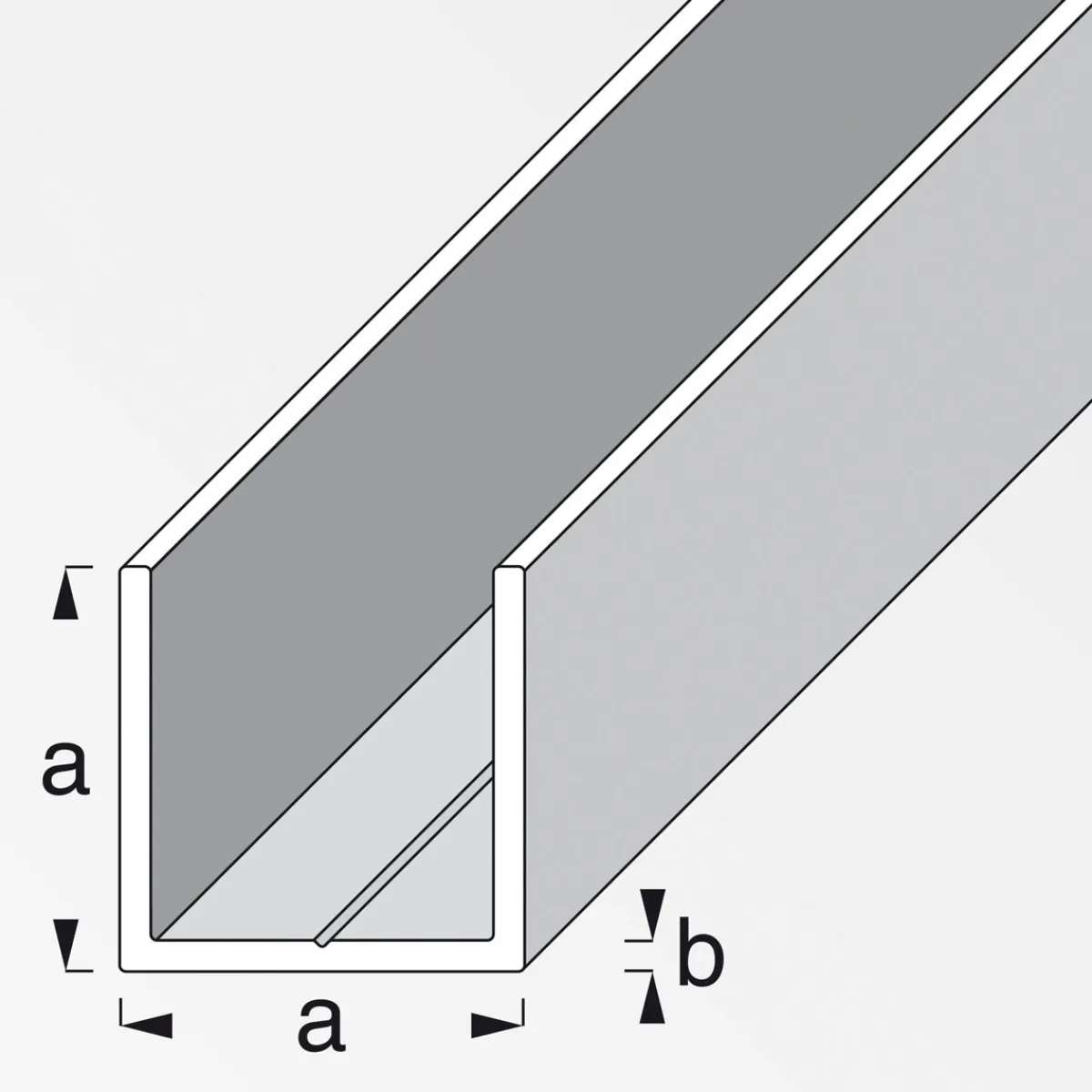 Clearance MyTool U-Profil 7,5 mm 1m weiß