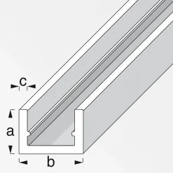 Hot MyTool U-Profil 0 x 6,5 x ,5 cm m silber