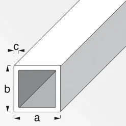 Best MyTool Vierkant-Rohr 30 x 30 x 1,5 mm 1m kaltgewalzt