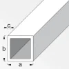 Best MyTool Vierkant-Rohr 10 x 10 x 1 mm1m silber