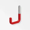 Discount MyTool Wandhaken 80 mm gummiert rot