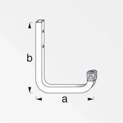 Outlet MyTool Wandhaken 80 mm verzinkt