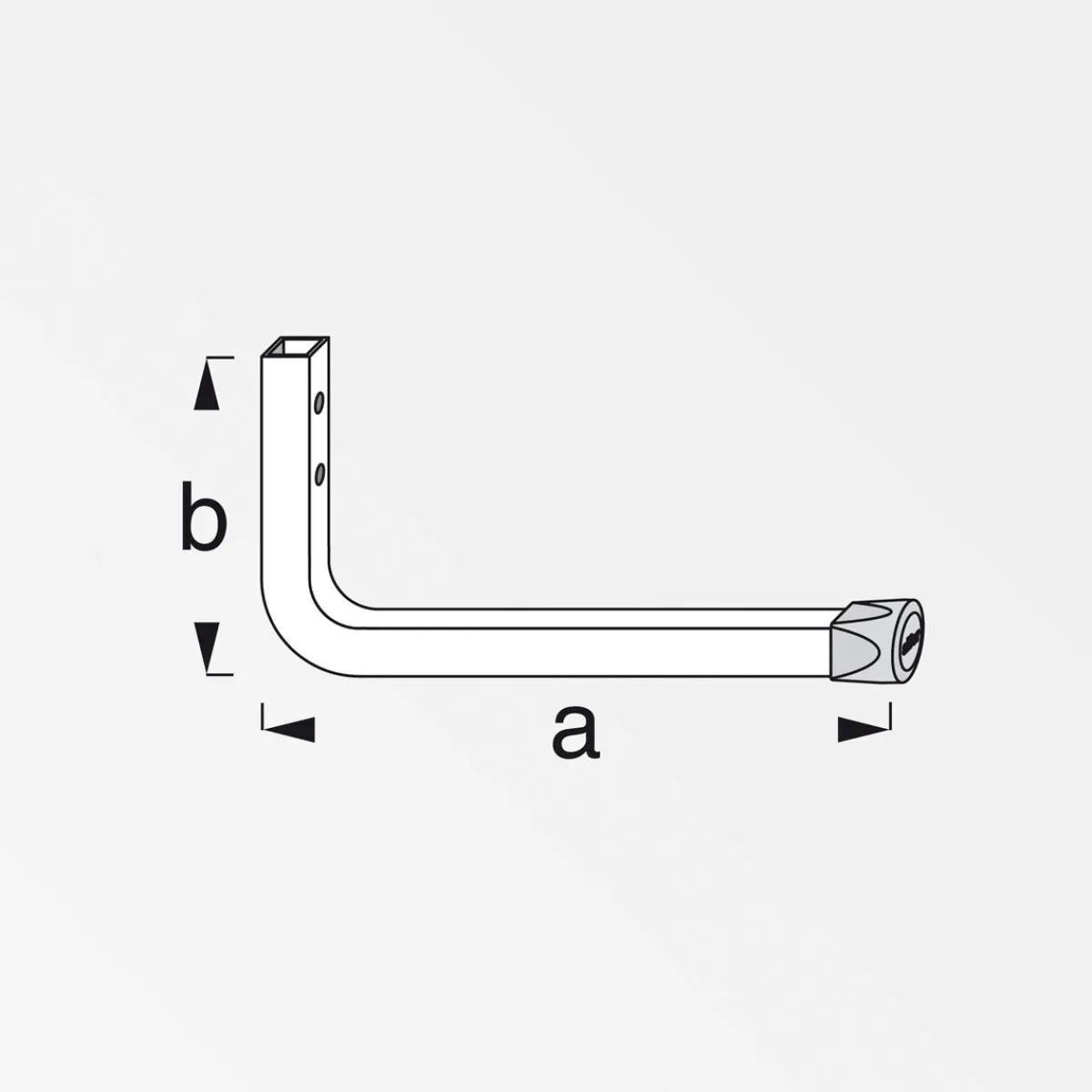 Discount MyTool Wandhaken 350 mm verzinkt