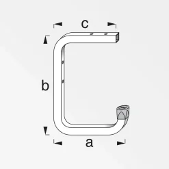 Outlet MyTool Wand- und Deckenhaken 150 mm verzinkt