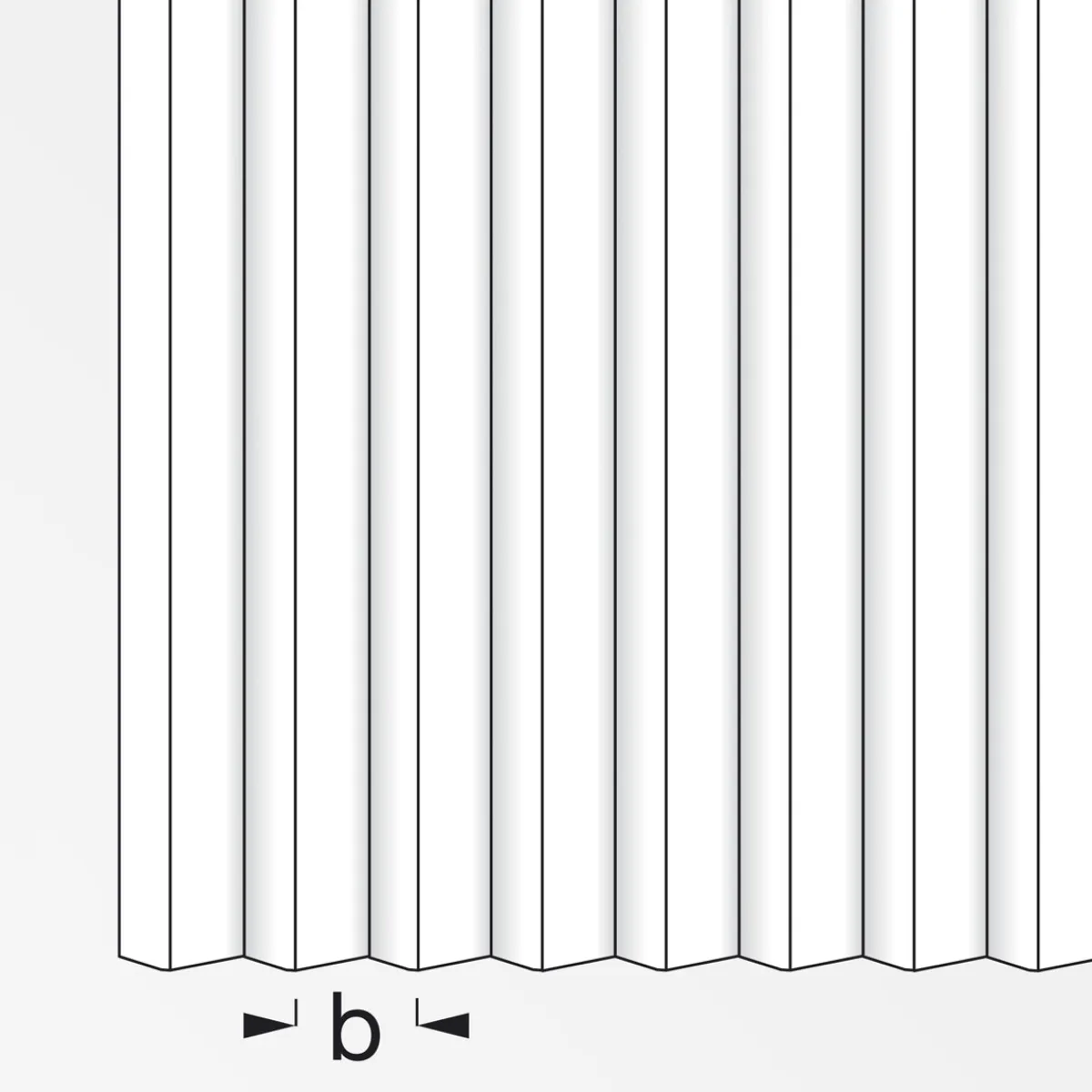 Best MyTool Wellenblech 25 x 50 x 1,5 mm blank