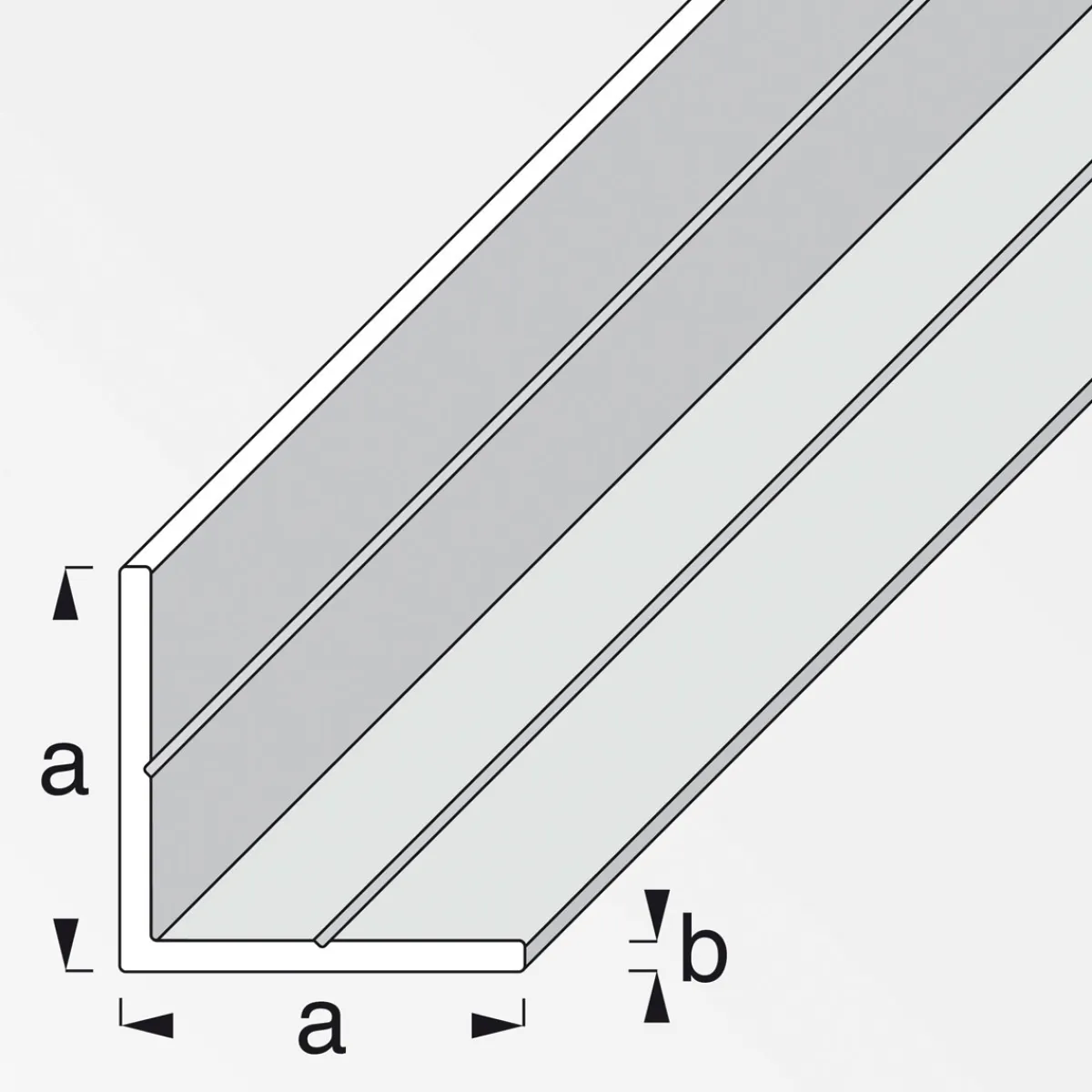 MyTool Winkel 19,5 mm 2,5m gleichschenklig weiß