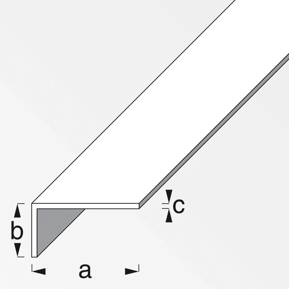 Clearance MyTool Winkel 20 x 10 x 1,5 cm 2m silber