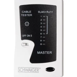 Hot Schwaiger Netzwerkkabeltester f. RJ45 und RJ11