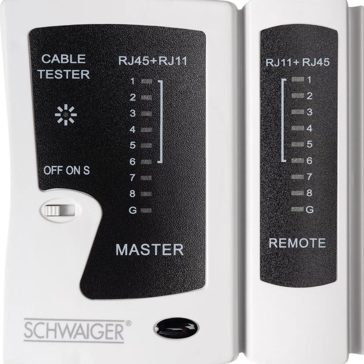 Hot Schwaiger Netzwerkkabeltester f. RJ45 und RJ11