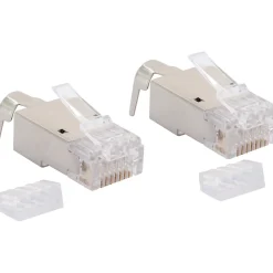 Online Schwaiger Netzwerkstecker 8-8- 2 Stueck CAT 6a/CAT7 silber/grau
