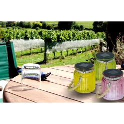 Discount näve Solar-Glas mit Kordel rosa