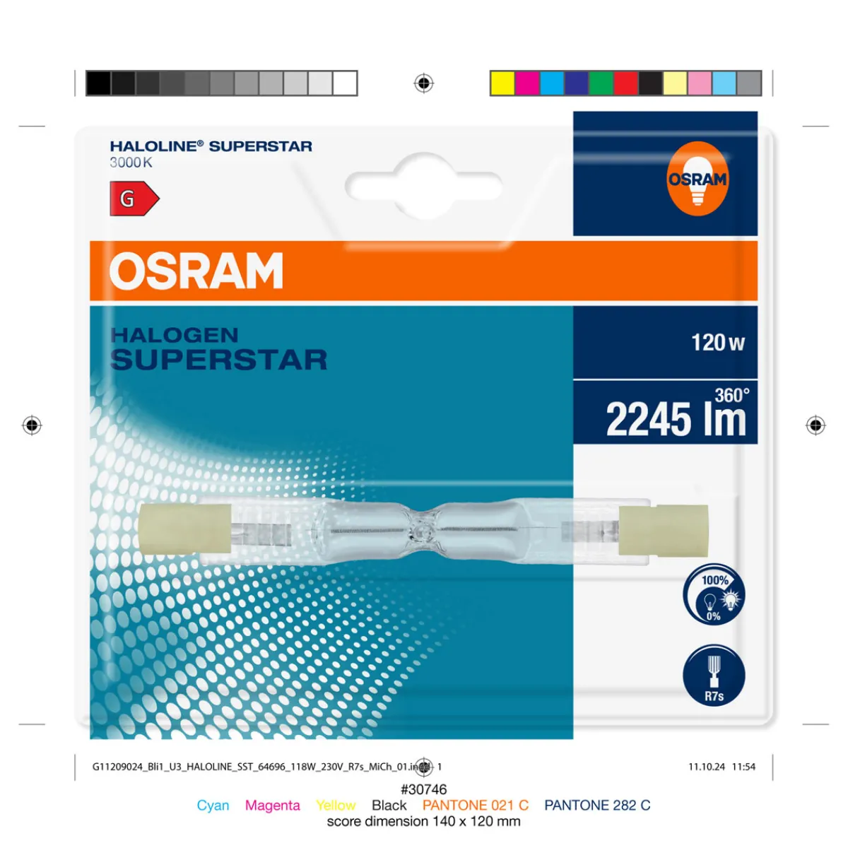 Discount Osram Halogenleuchte Halogen Superstar 120W