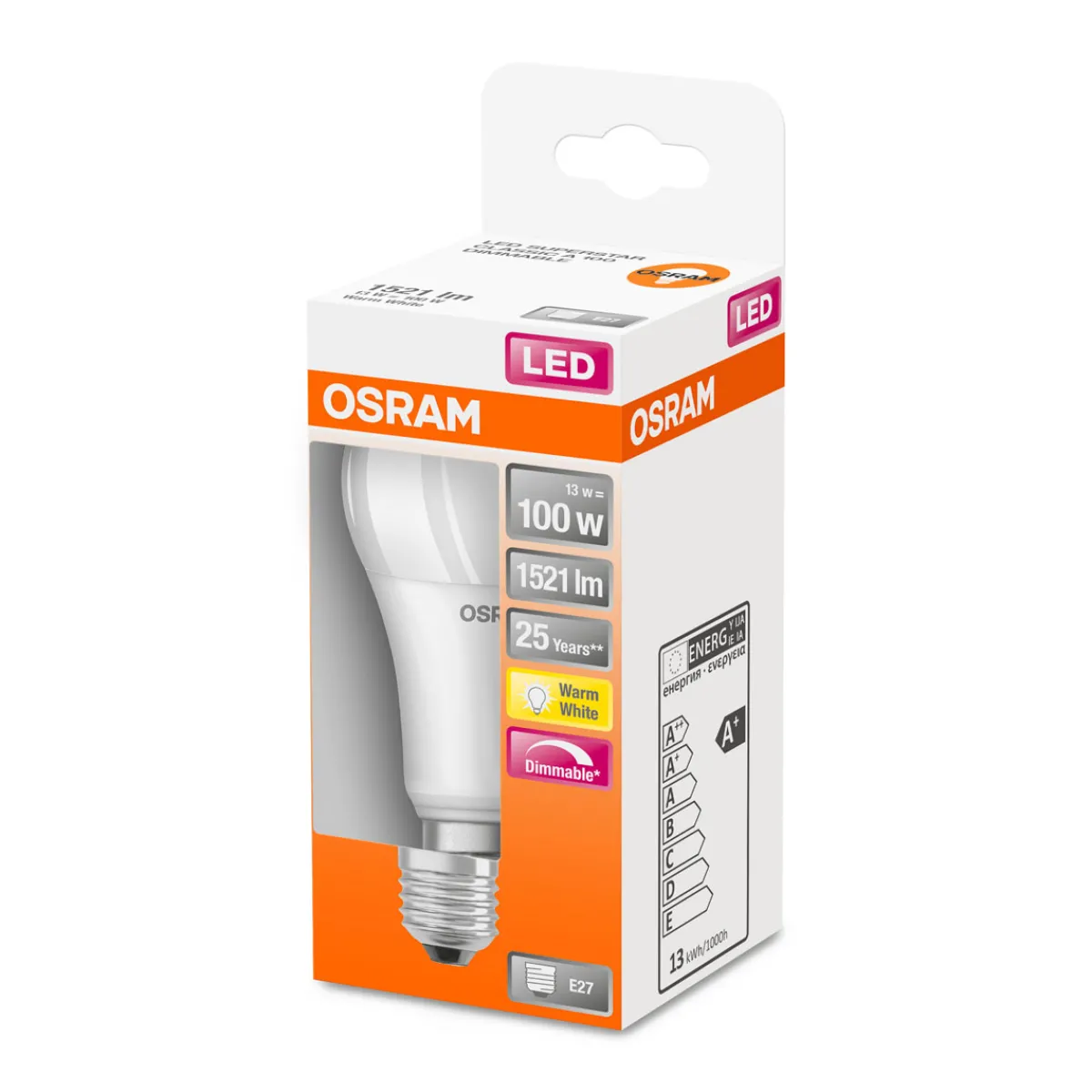 Online Osram LED-Leuchtmittel dimmbar warmweiß 100W matt