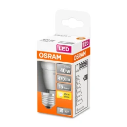 Discount Osram LED-Leuchtmittel Tropfenform E27 40W matt A+
