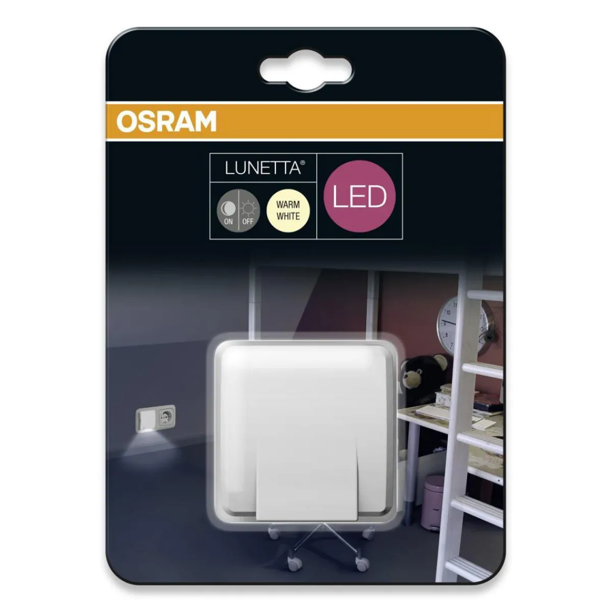 Discount Osram LED-Nachtlicht Lunetta Slim weiß