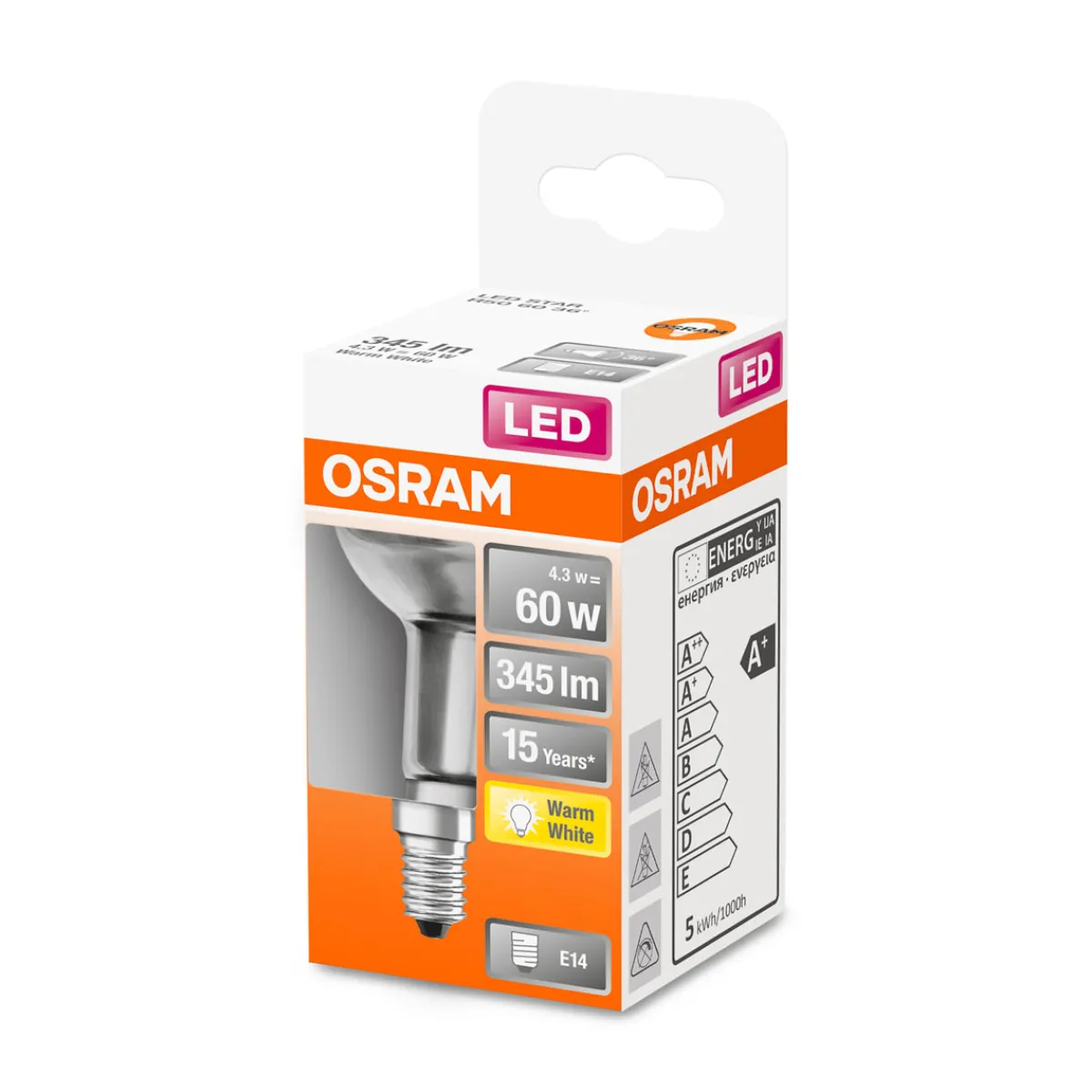 Clearance Osram LED-Reflektor E14 60W R63