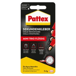Best Pattex Sekundenkleber Flüssig Mini Trio 3 x 1 g