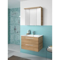 Discount Pelipal Mineralmarmor-Waschtisch Trentino weiß 50 x 77 x 1,5 cm