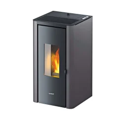 Discount FreePoint Pelletofen Indigo Metall 2,5-7,0kWanthrazit Anschl. hinten 80mm