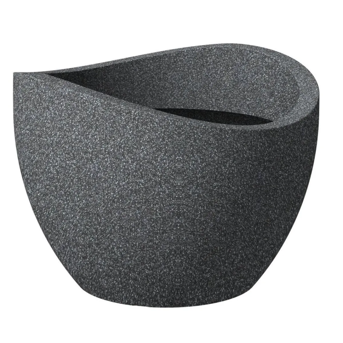 Clearance Scheurich Pflanzengefäß 250/50 Schwarz-Granit