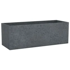 New Scheurich Pflanzgefaess C-Cube Stony black 80/240Long
