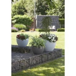 New Scheurich Pflanzgefaess Stony grey /2
