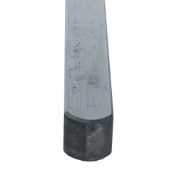 Clearance Pfosten 9 x 9 x 190 Kiefer dunkelgrau gebeizt für Dichtzaun