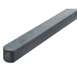 New Pfosten 9 x 9 x 100 Kiefer dunkelgrau gebeizt für Dichtzaun