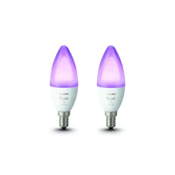 New Philips Hue LED-Kerze White und Color 5,3W 2 Stück