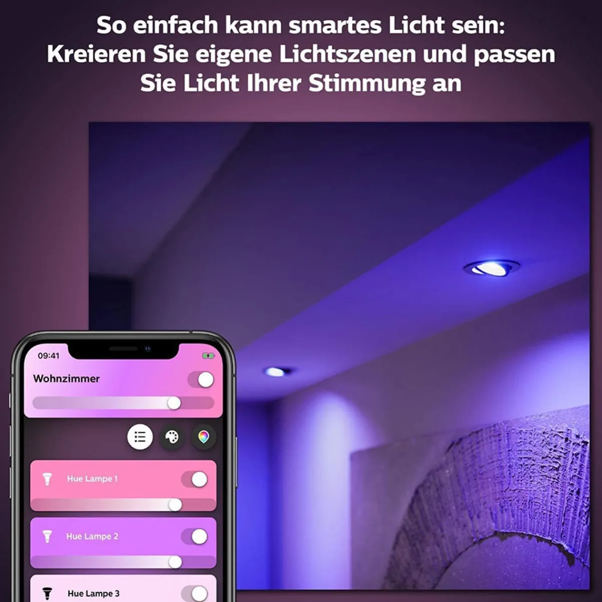Clearance Philips Hue LED-Reflektor White und Color Ambiance GU10 5,7W