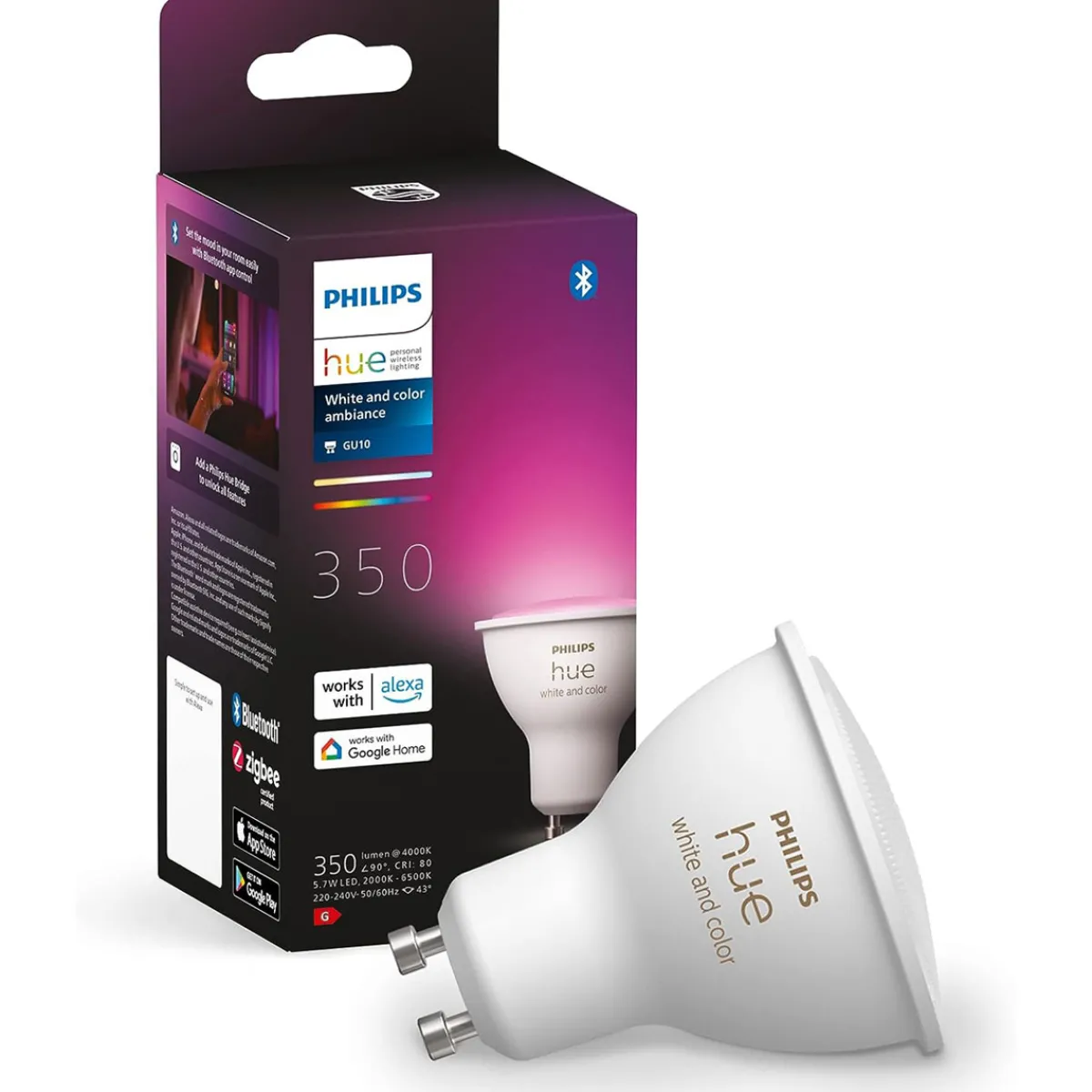 Clearance Philips Hue LED-Reflektor White und Color Ambiance GU10 5,7W