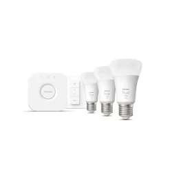 Sale Philips Hue Starter-Set White Ambiance inkl 3 x LED-Lampe E27 und Bridge und Dimmschalter